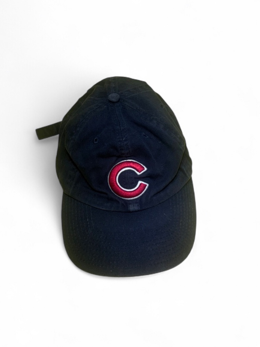 faded navy blue Chicago Cubs dad hat